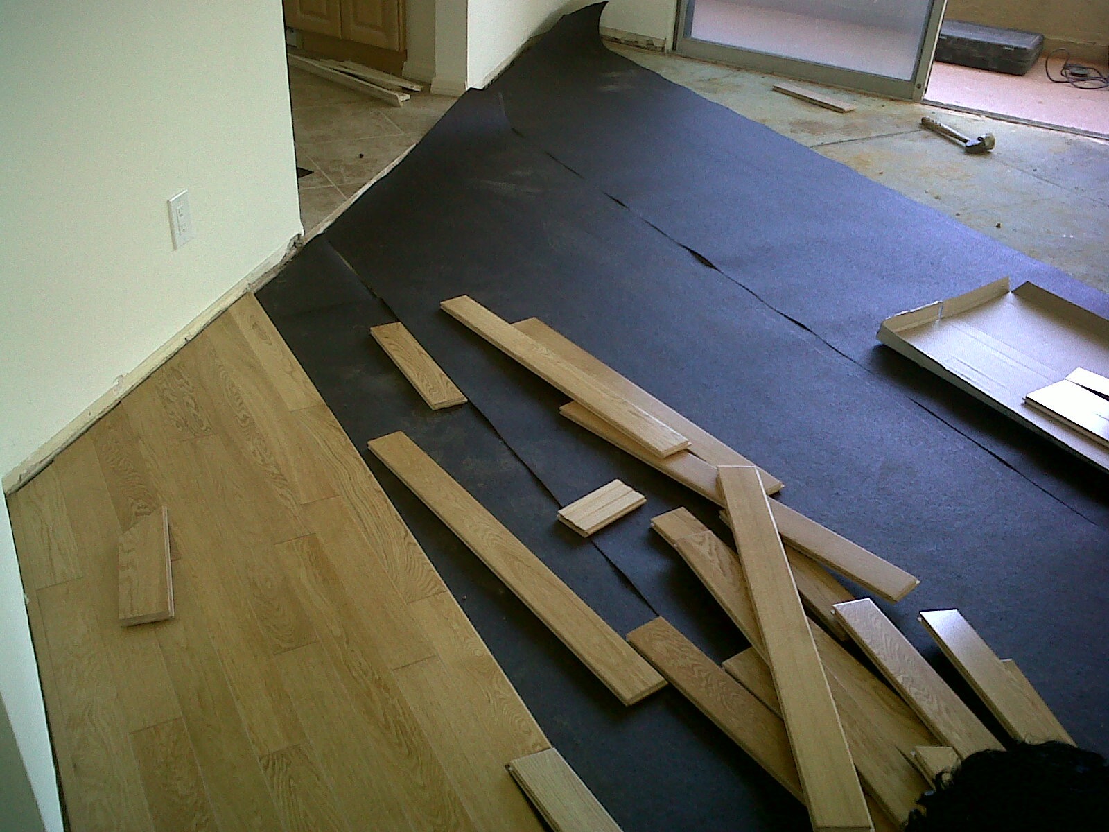 Solid White Oak hardwood Floor Installation