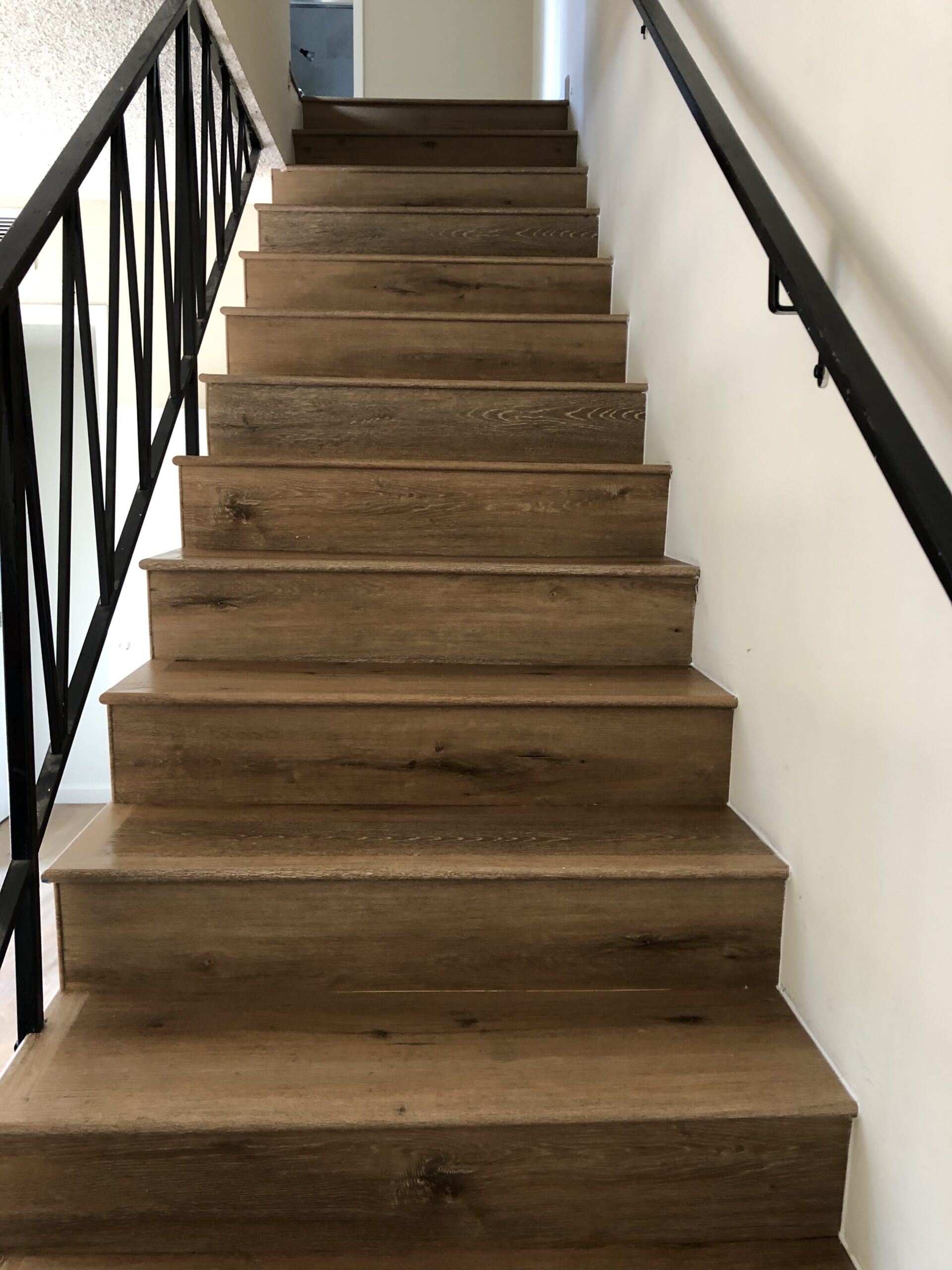 Luxury Vinyl Plank (LVP) Stair Installation