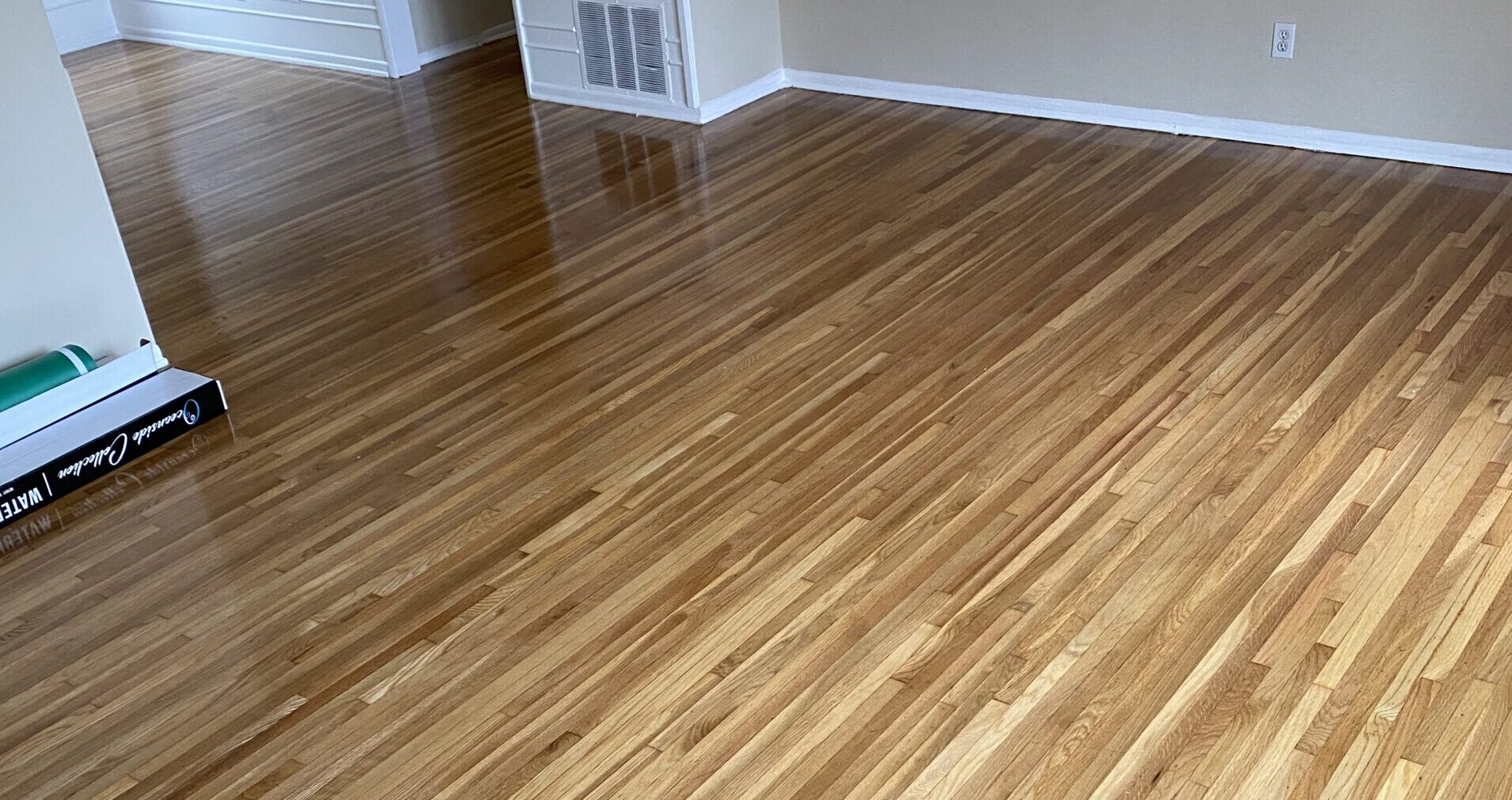 Hardwood Floor Refinish by Leo's Flooring.