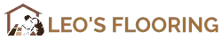 leos flooring services in los angels logo, offering installation, sanding and refinish and floor repair.
