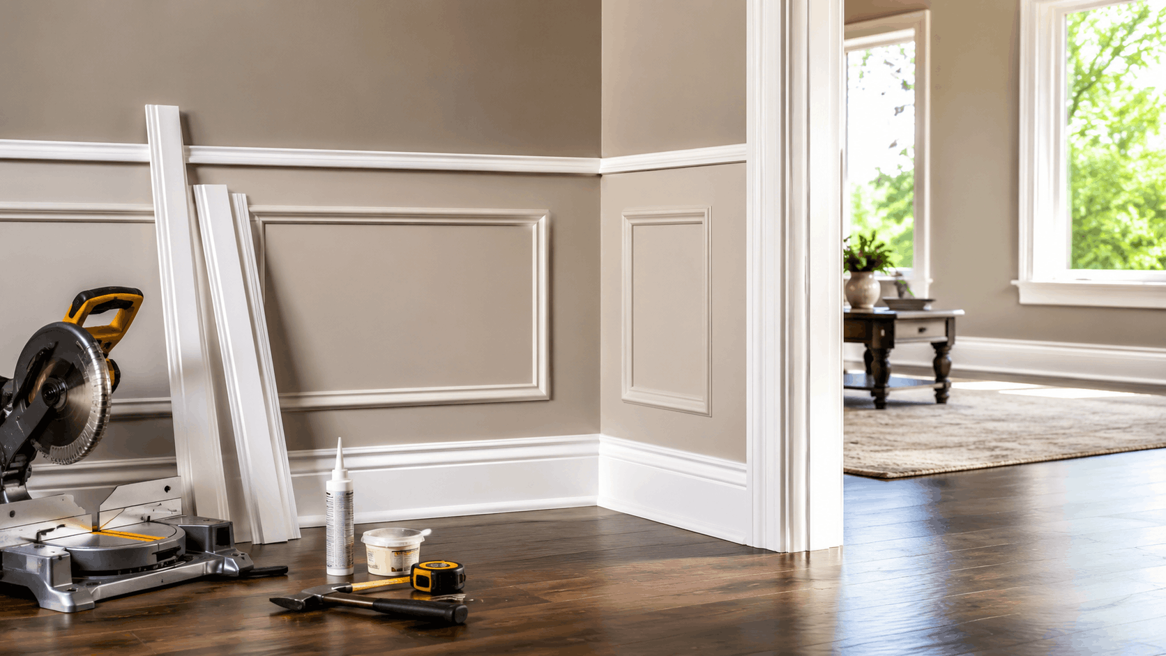 Baseboard And Trim Installation Feature