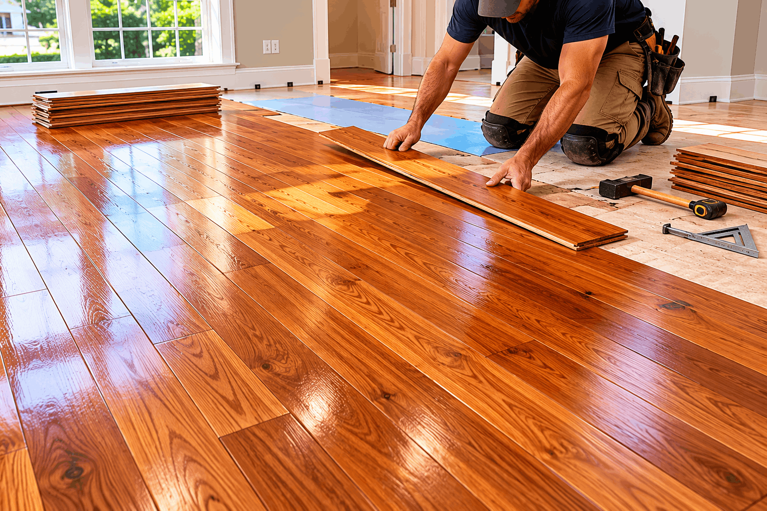 Hardwood Floor Installation Feature