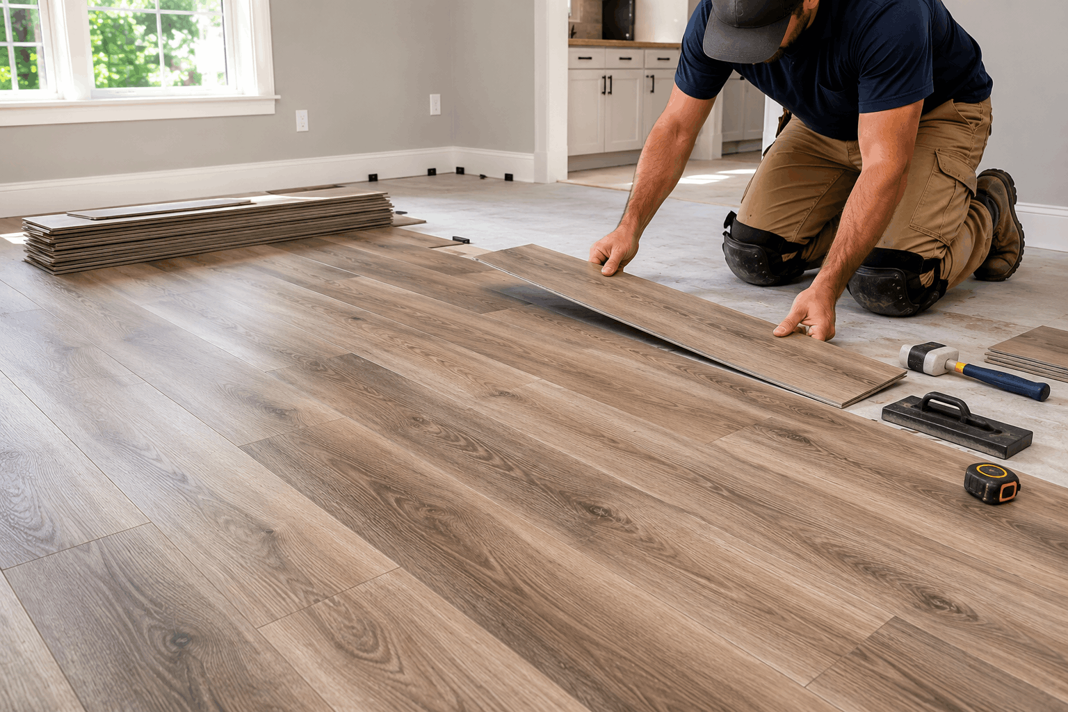 Luxury Vinyl Plank Installation Feature